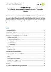 Leitfaden „Grundlagen des Informationszugangsgesetzes Schleswig-Holstein“