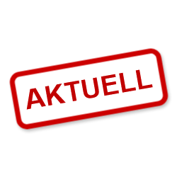 Zeichnung eines Stempeldrucks 'Aktuell'